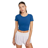 Nike Wmns One Fitted DF SS Top Blue
