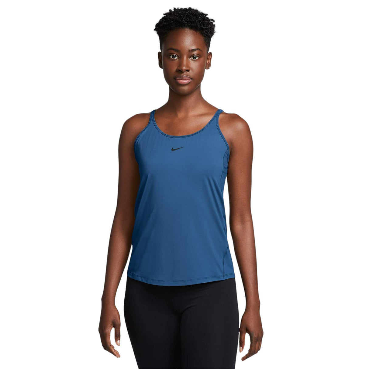 Nike Wmns One Classic DF Stripy Tank Blu