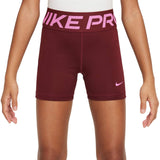 NIKE GIRLS DF 3IN SHORT SE+ RED