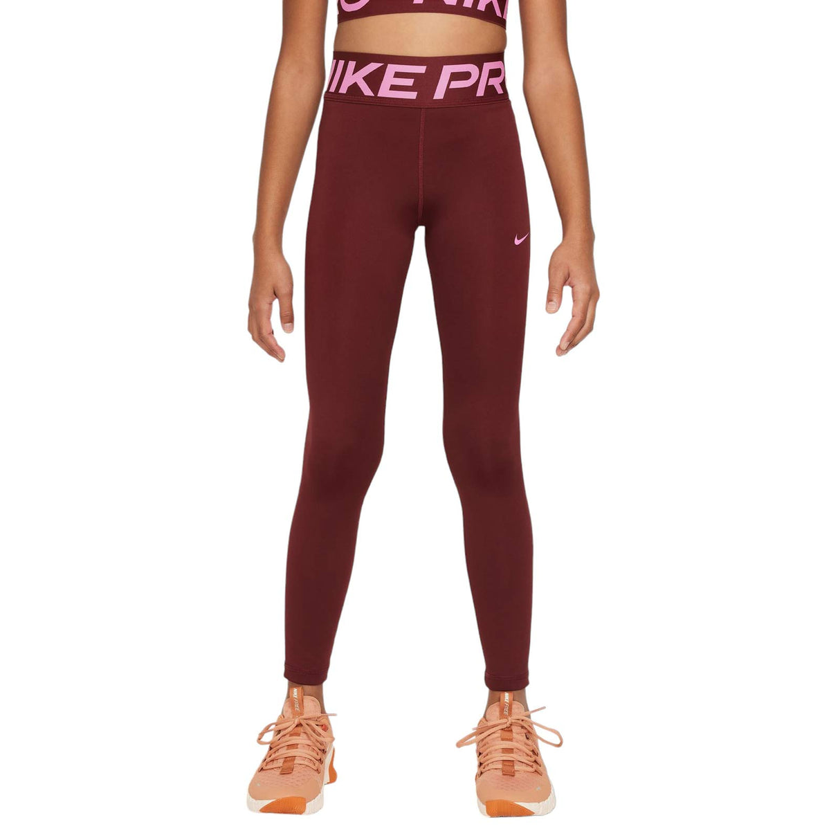NIKE GIRLS DF TIGHT SE+ RED