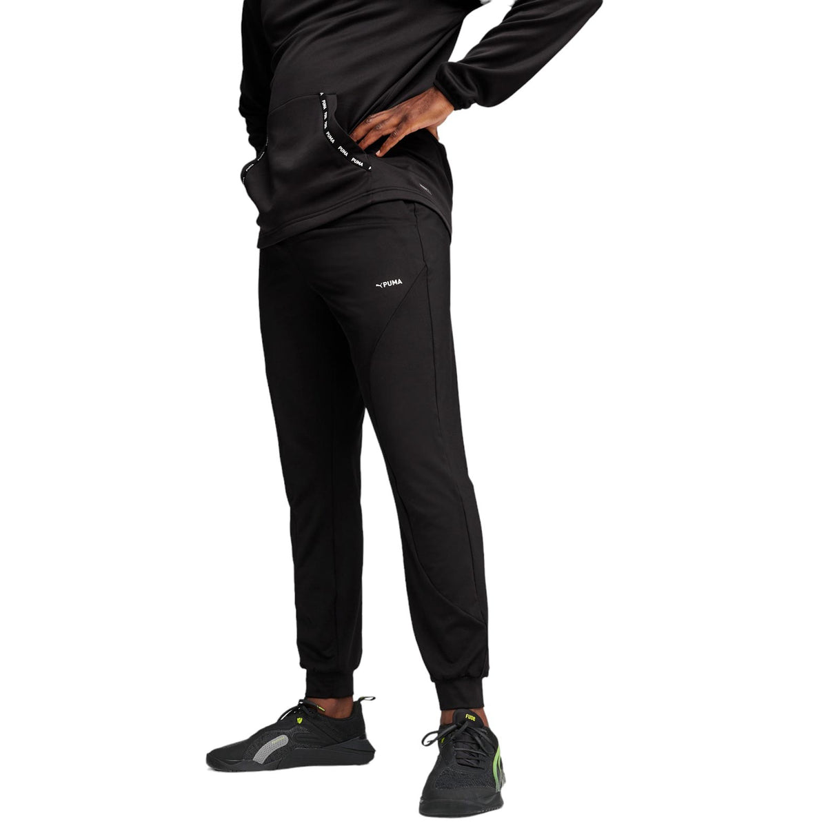 Puma Mens Fit Polyspan Jogger Black