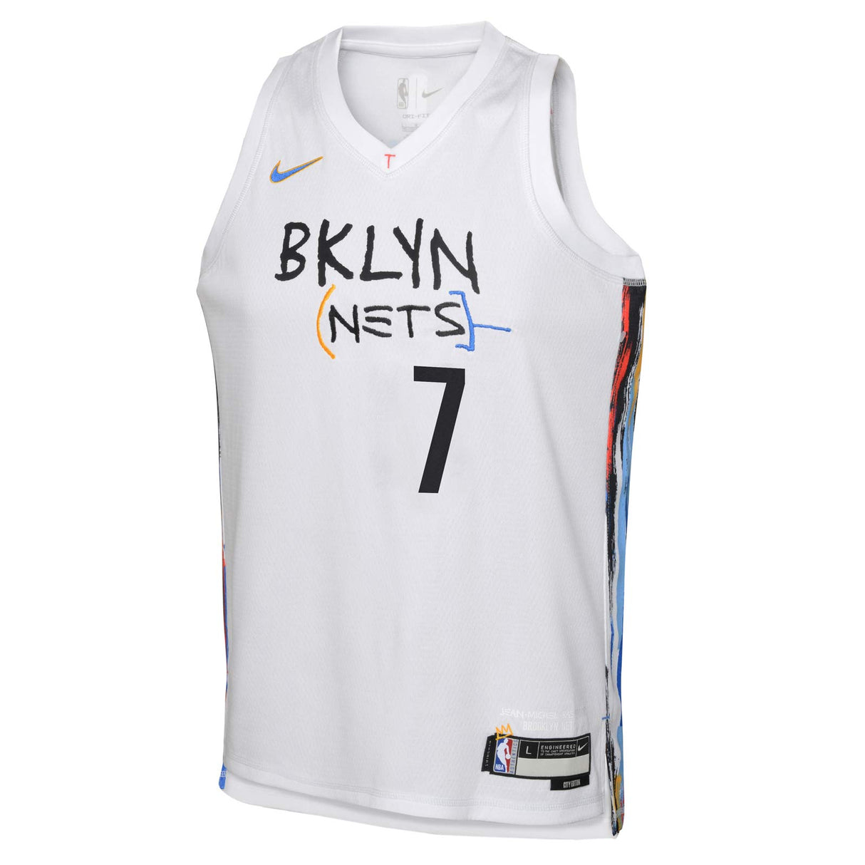 NIKE Nets Durant Swingman Kid Jersey Wht