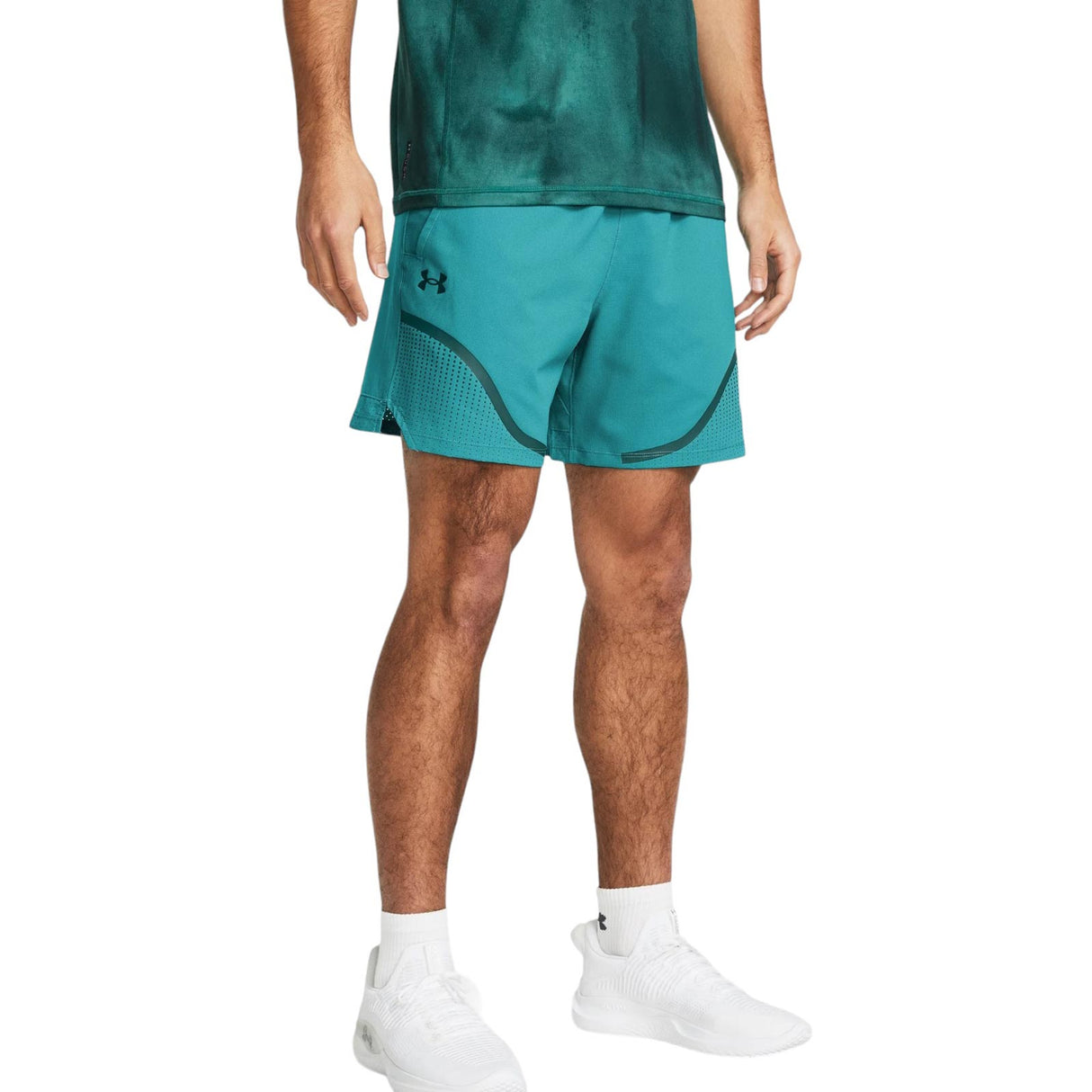 UA Mens Vanish Woven 6in Grph Short Grn