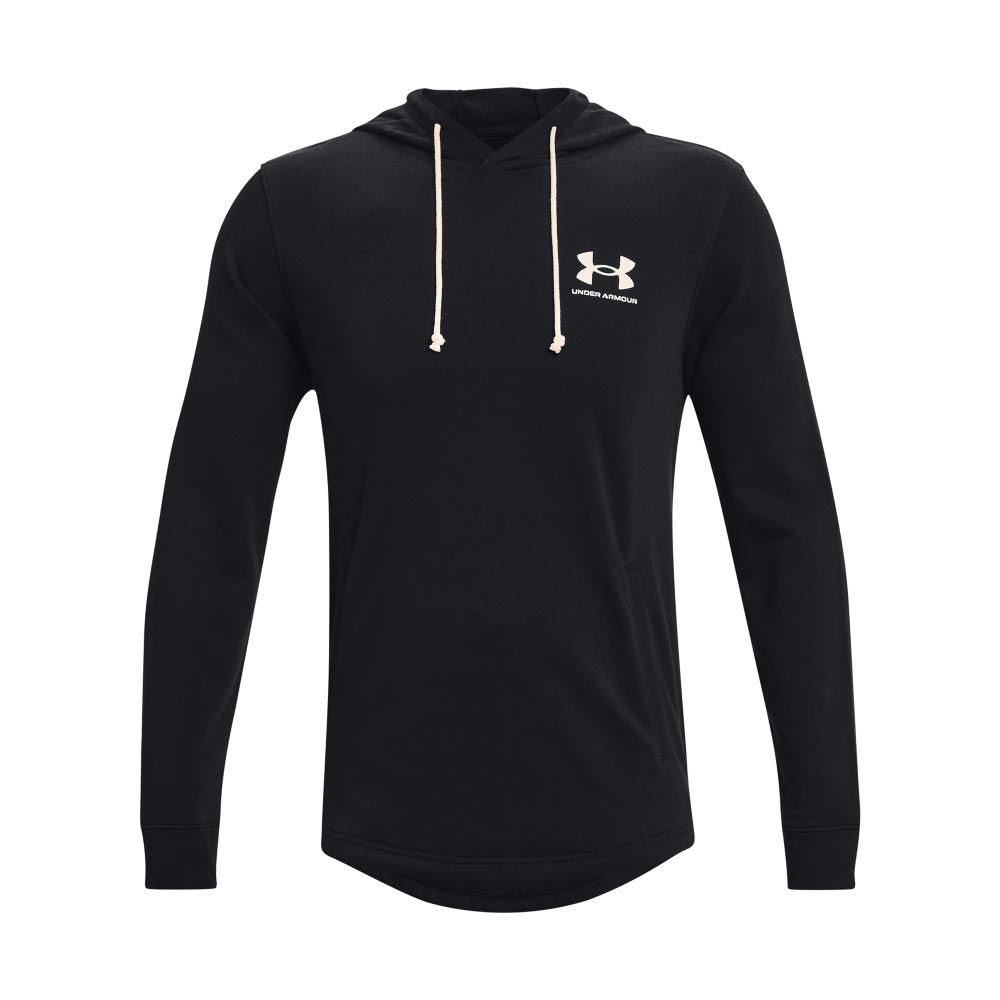 UA Mens Rival Terry LC Hoodie Black