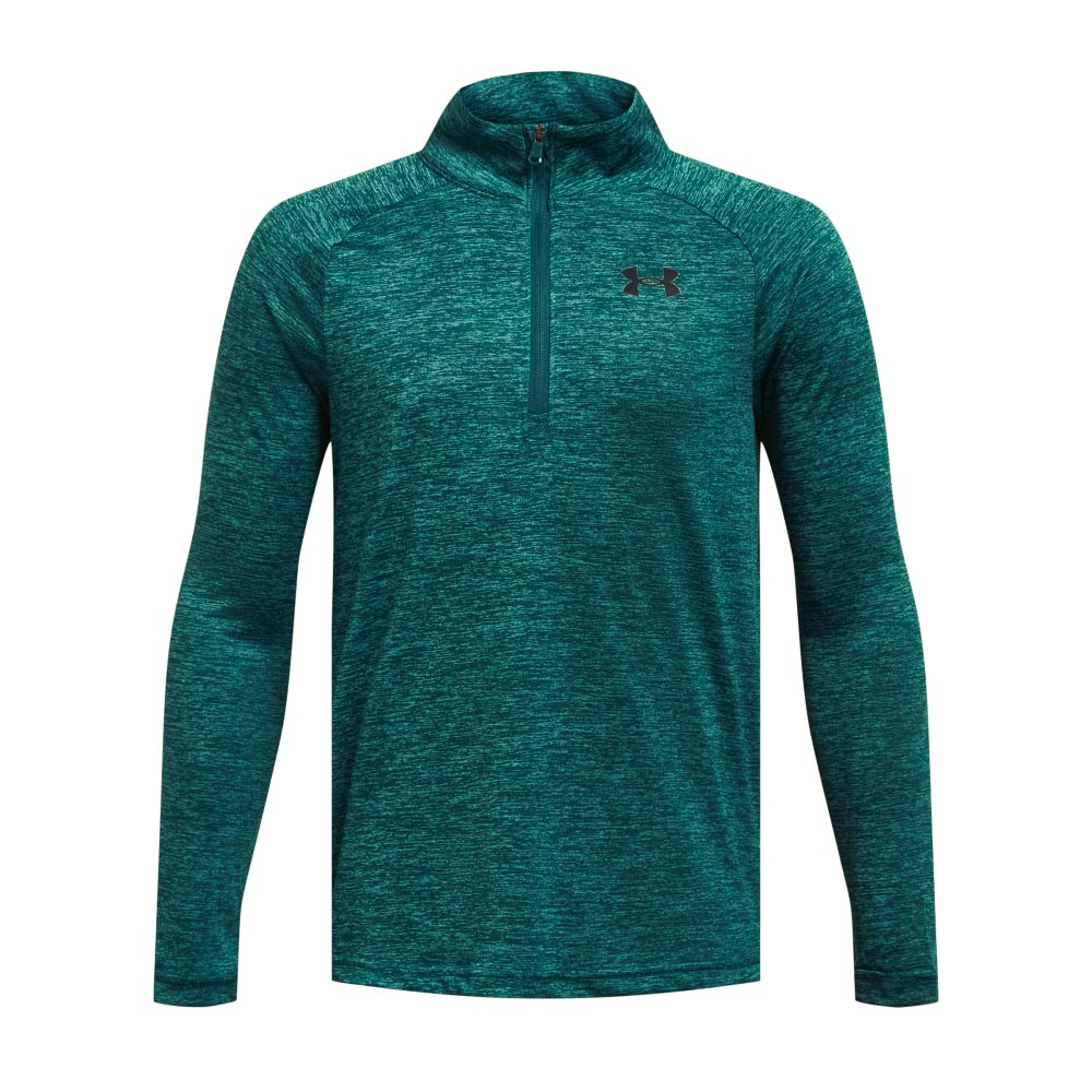 UA Boys Tech 2.0 Half Zip Top Green