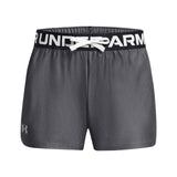 UA Girls Play Up Solid Shorts Green