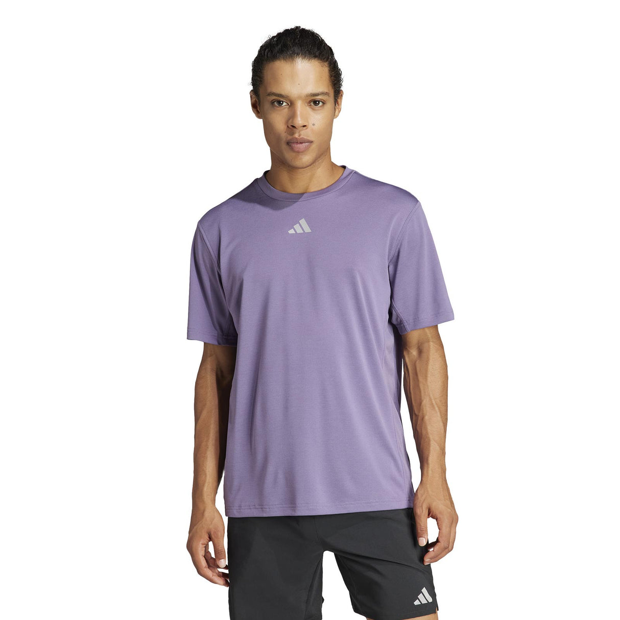 adidas Mens Hi-It 3S MES Tee Purple