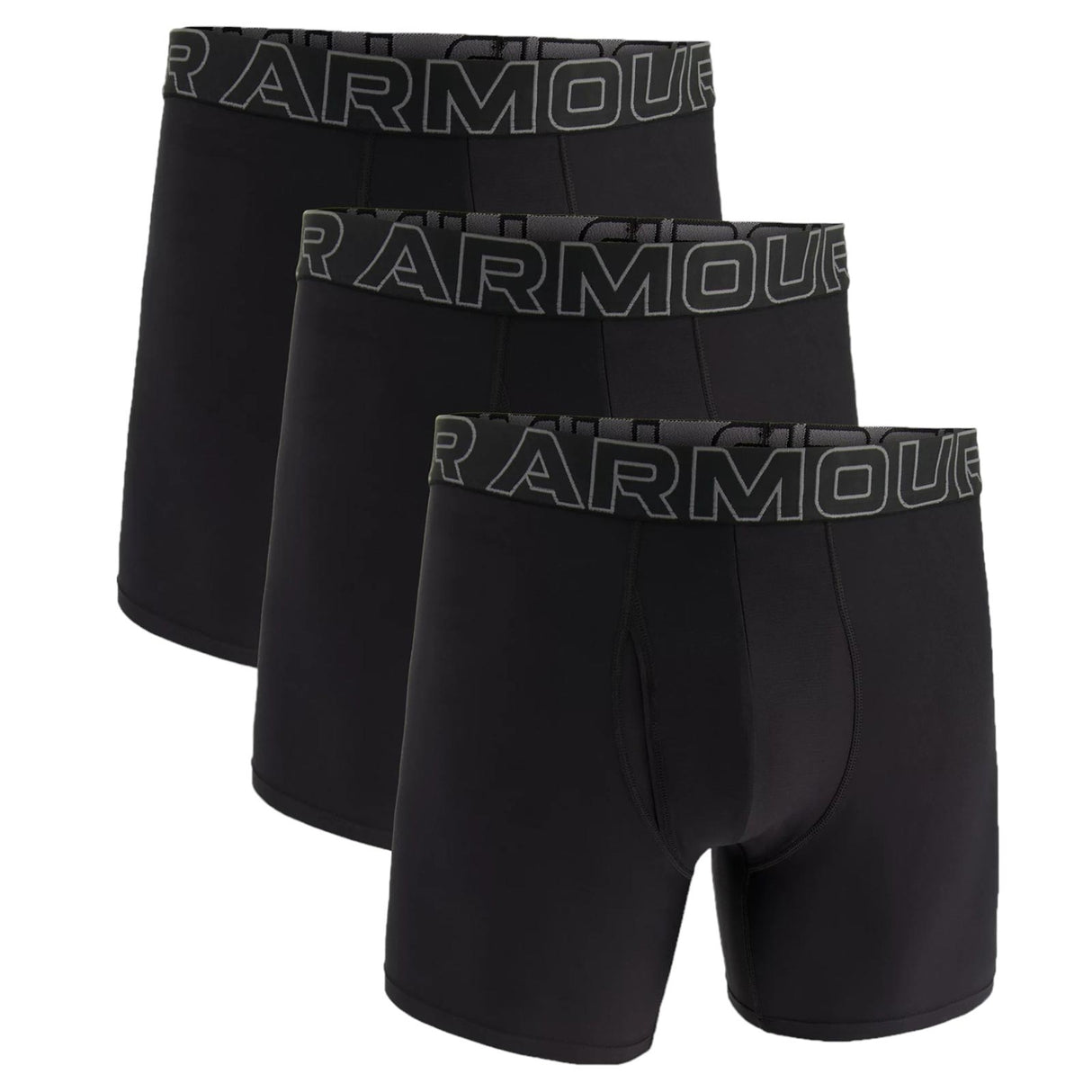 UA Performance Tech 6in Boxer 3Pk Black