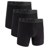 UA Performance Tech 6in Boxer 3Pk Black
