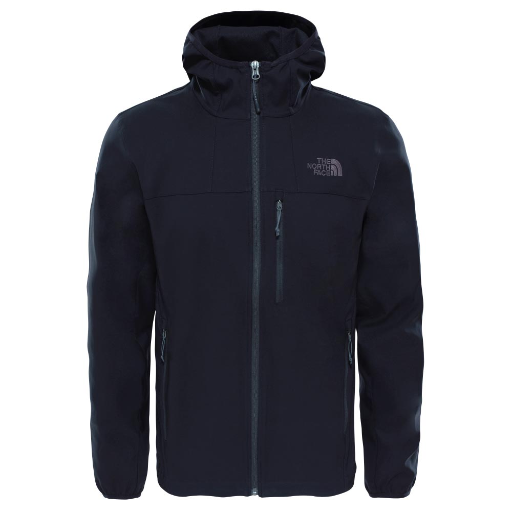 TNF Mens Nimble Softshell Hoodie Black