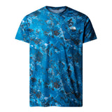TNF Mens Reaxion Amp Crew Print Blue