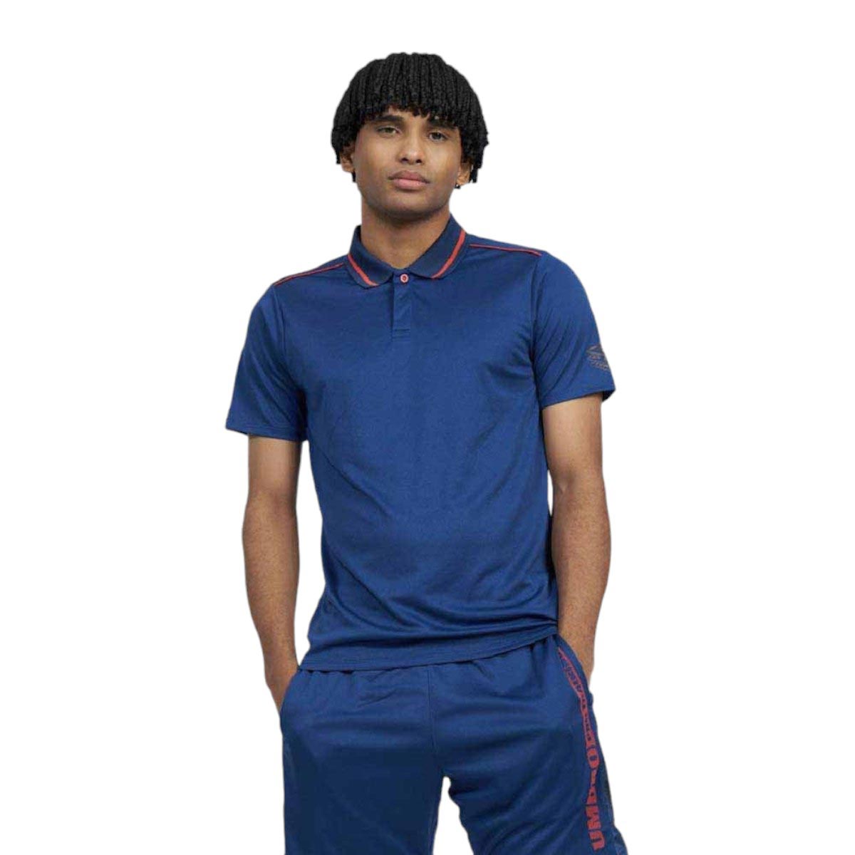 Umbro Pro Training Active Polo Mens Blue