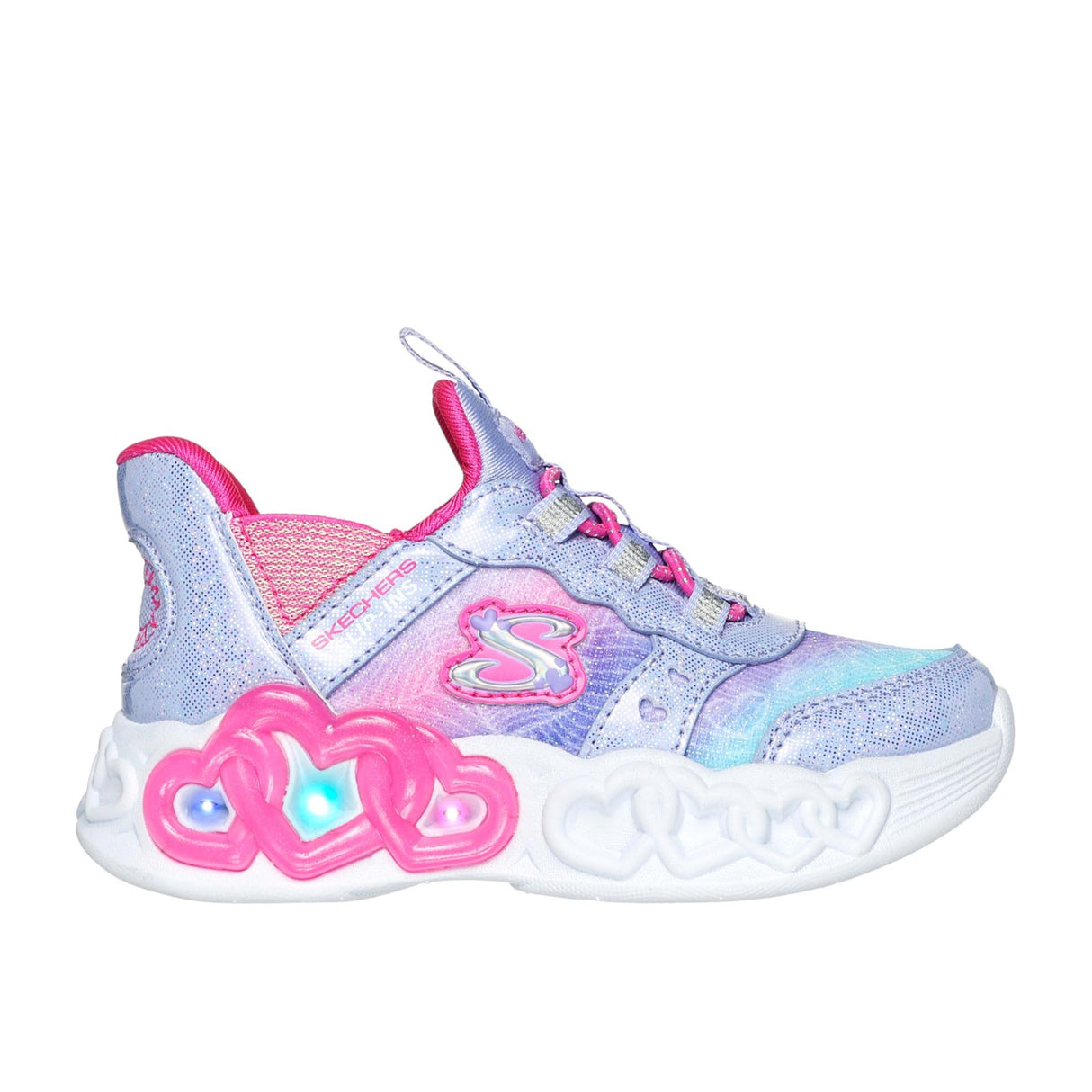 Skechers Slip Ins Heart Lights G Purple