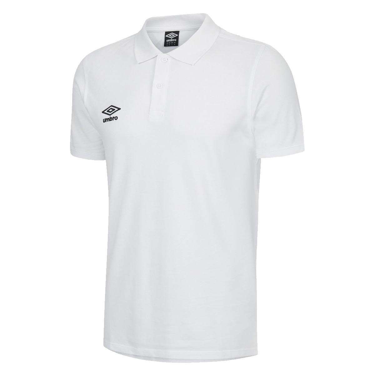 UMBRO FW PIQUE POLO Adult BRILL WHITE