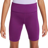 Nike Girls DF One Bike Shorts Purple