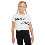 Nike Girls DFCT SE Crop Tee White
