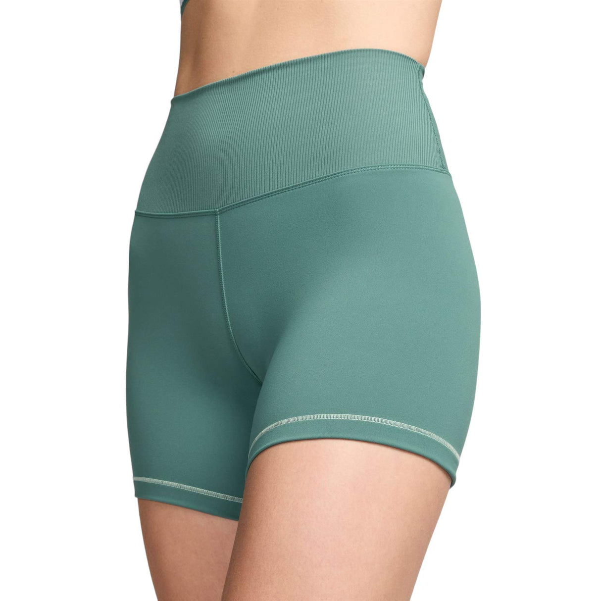 Nike One Wmns DF RIB HR 5IN Shorts Green