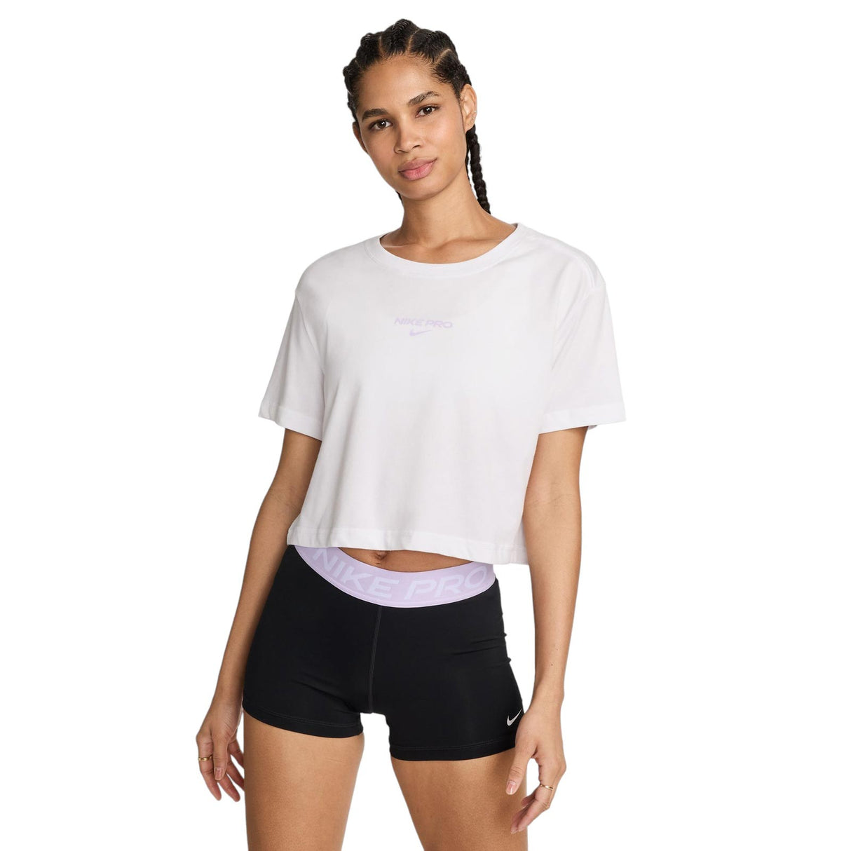 Nike Wmns DF PRO CRP SS Tee White