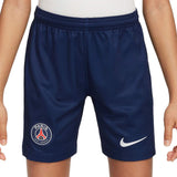 Nike PSG 24 Kids Home Shorts Navy
