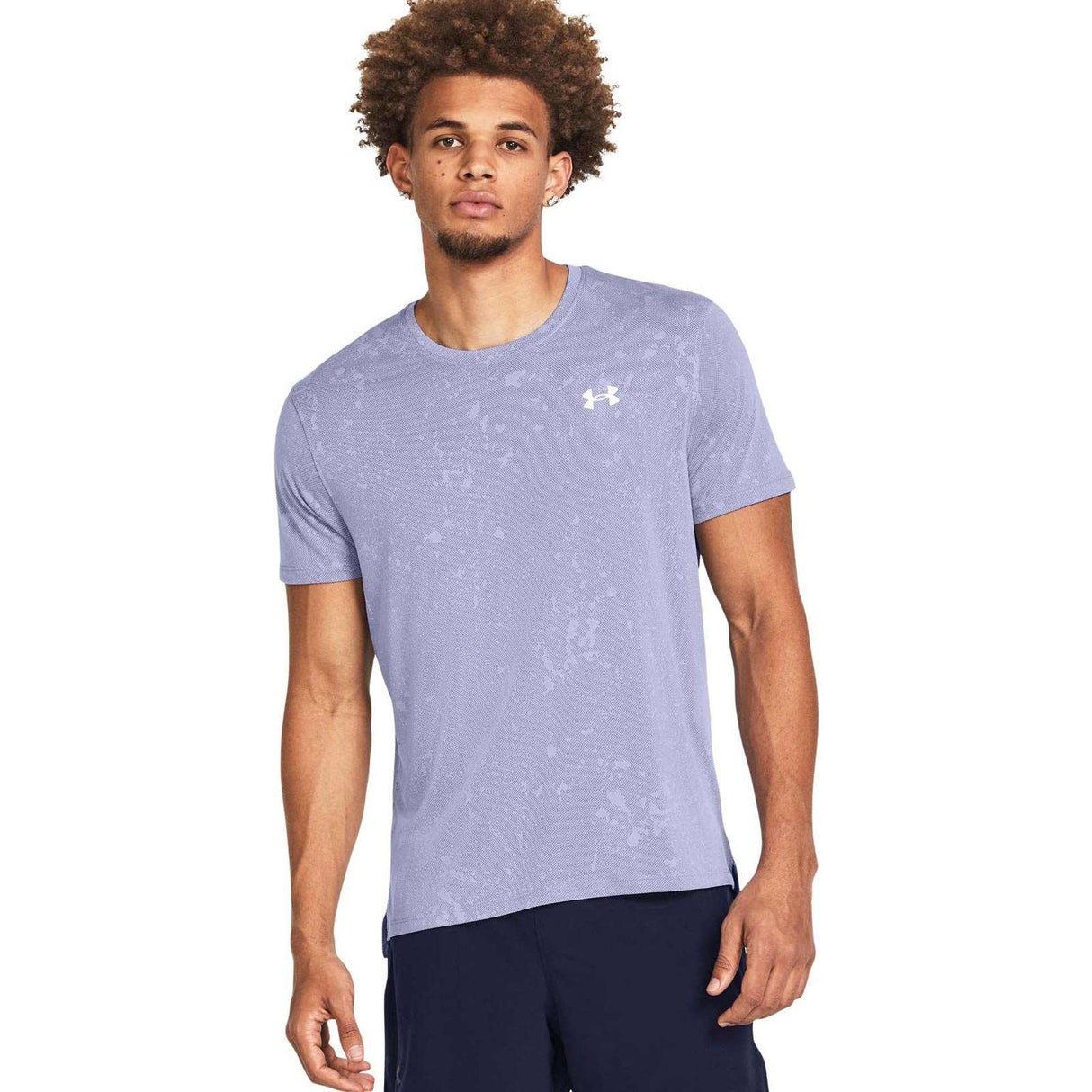 Under Armour Launch Splatter SS Purple