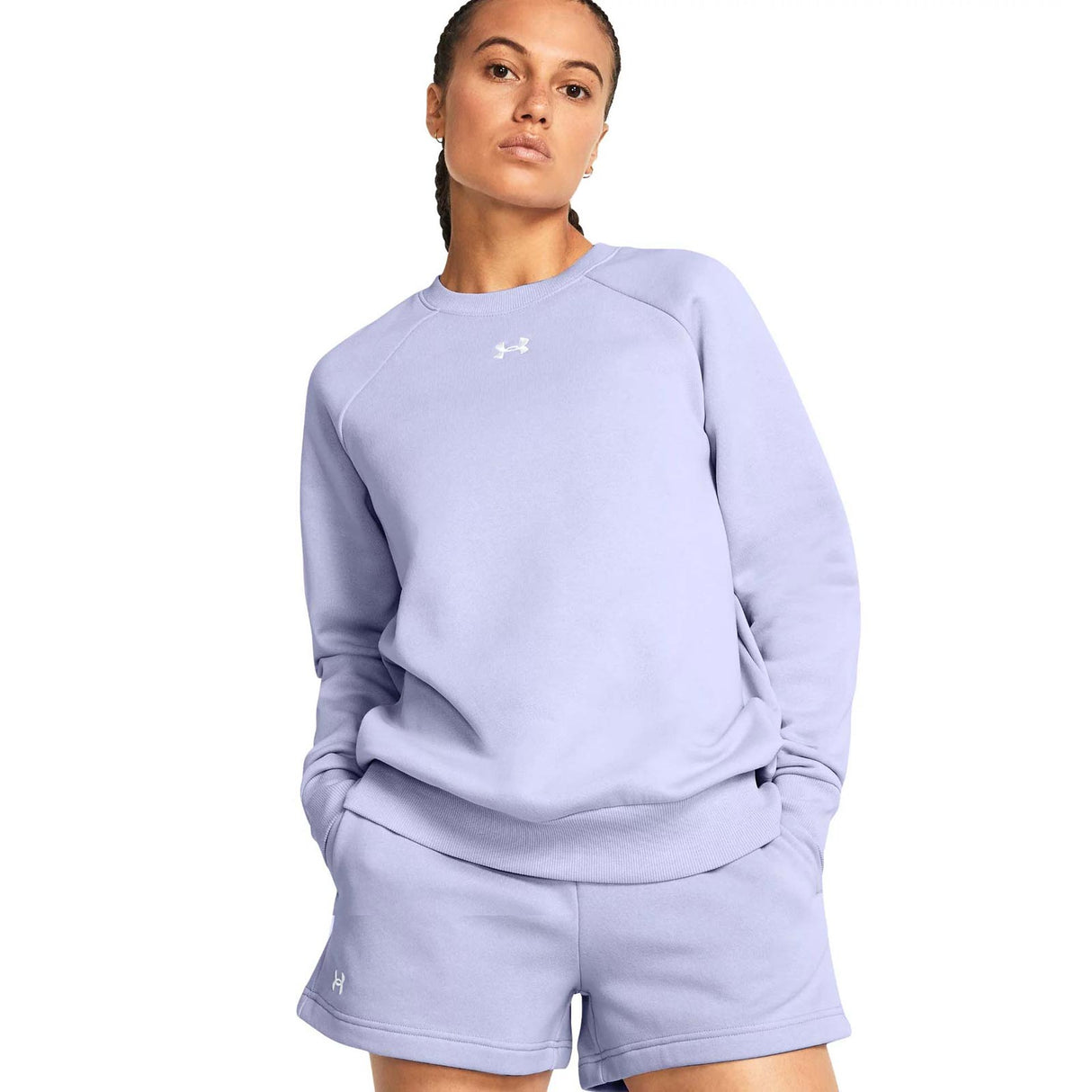 Under Armour Rival Fleece Crew Purple
