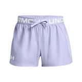 UA Girls Play Up Solid Shorts Purple