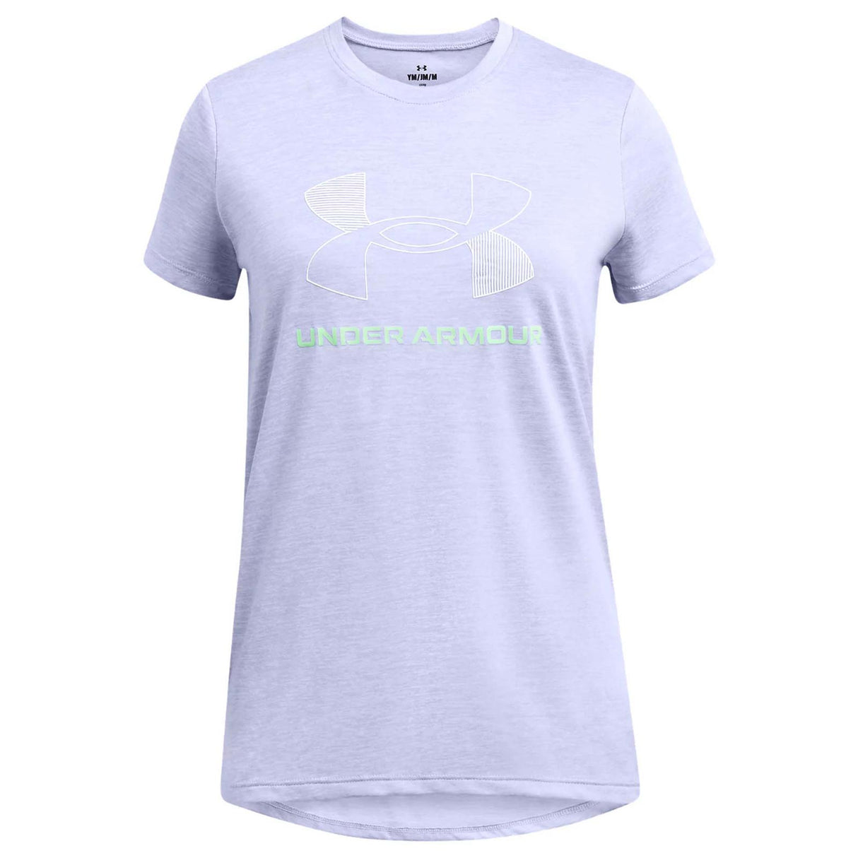 UA Girls Tech BL Twist SS Tee Purple
