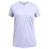 UA Girls Tech BL Twist SS Tee Purple