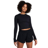 Nike One Fitted LS NVTY Womens Top Black