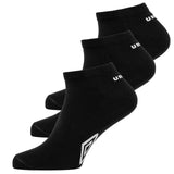 Umbro Cushion Low Ankle Sock 3 Pack Blk
