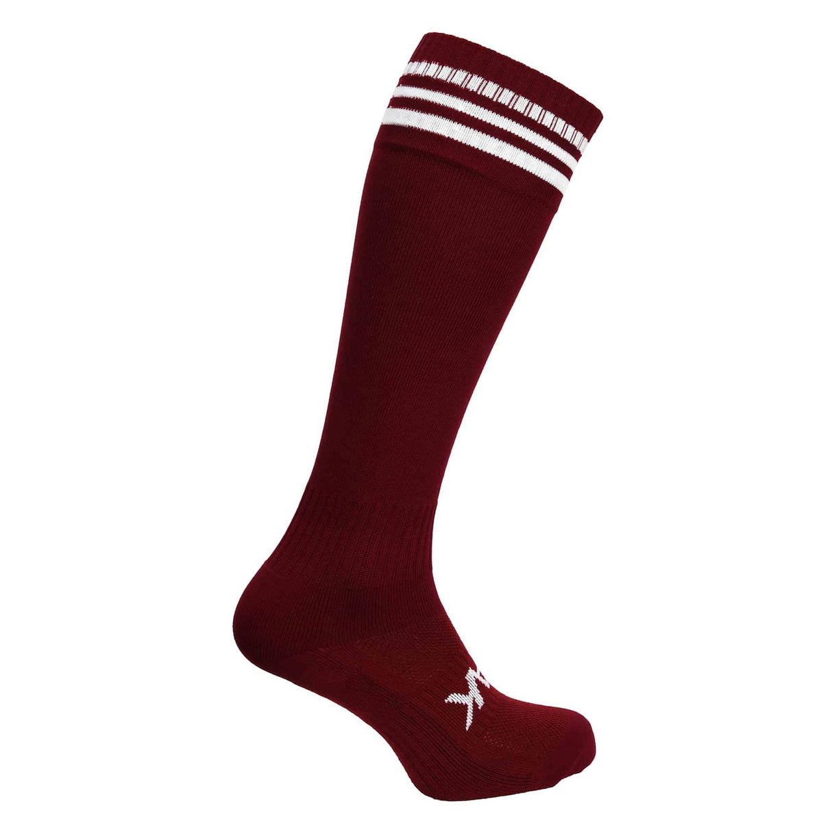 ATAK 3 Bar Sock Maroon/White