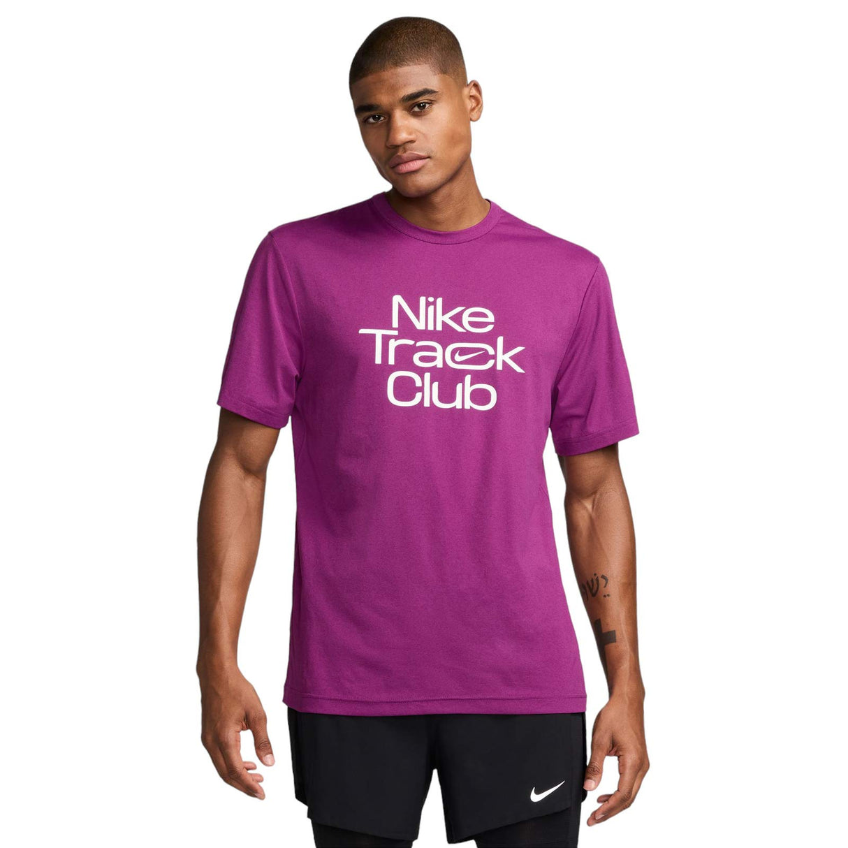 Nike Track Club Hyverse Mens Tee Purple