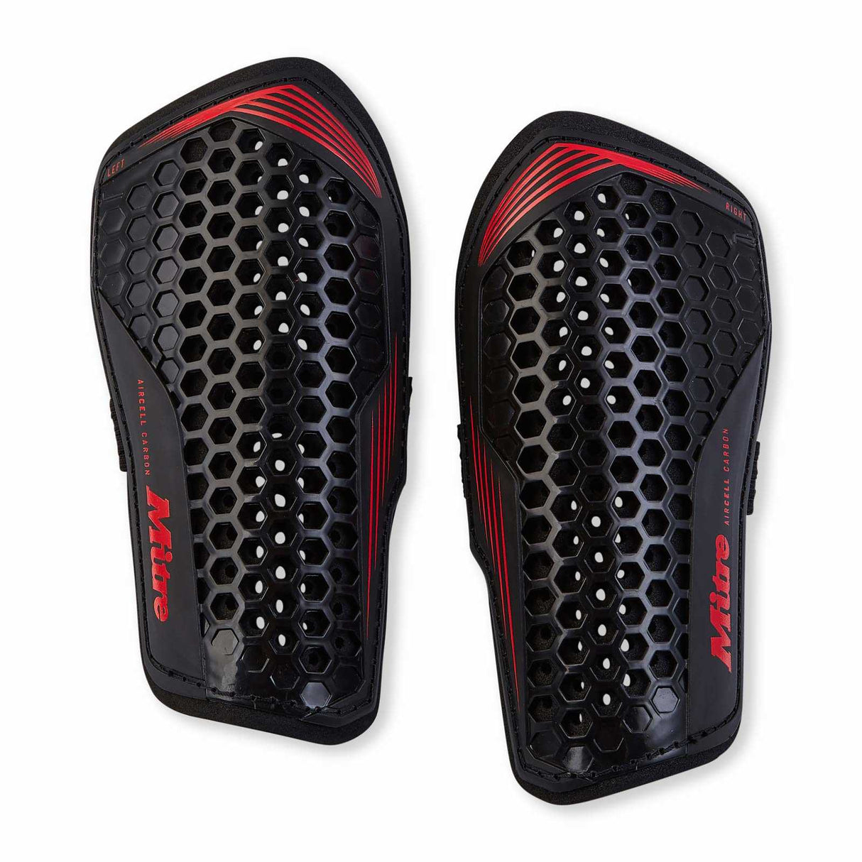Mitre Aircell Carbon Slip Shin Guard Blk