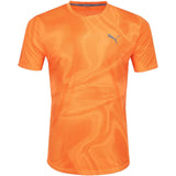 Puma Mens Run Favorite AOP SS Tee Orange