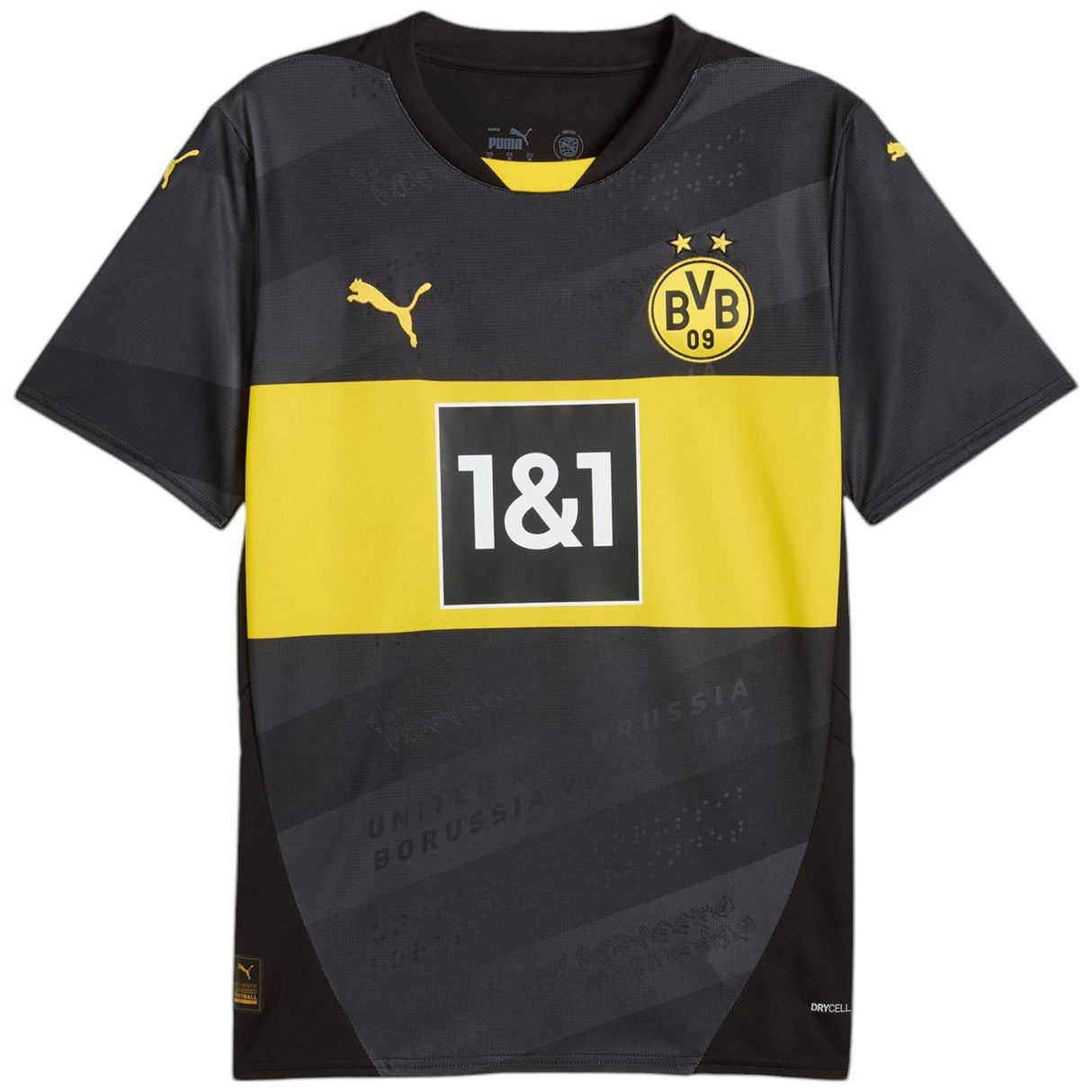 Puma BVB 24 Kids Away Jersey Black