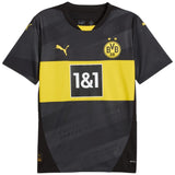 Puma BVB 24 Kids Away Jersey Black