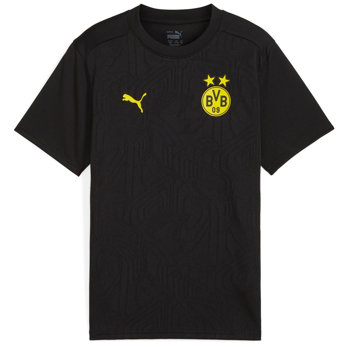 Puma BVB 24 Kids Home Train Jersey Black