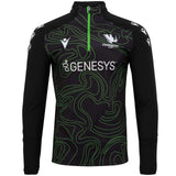 Macron Connacht 25 Warm Up QZ Top Black