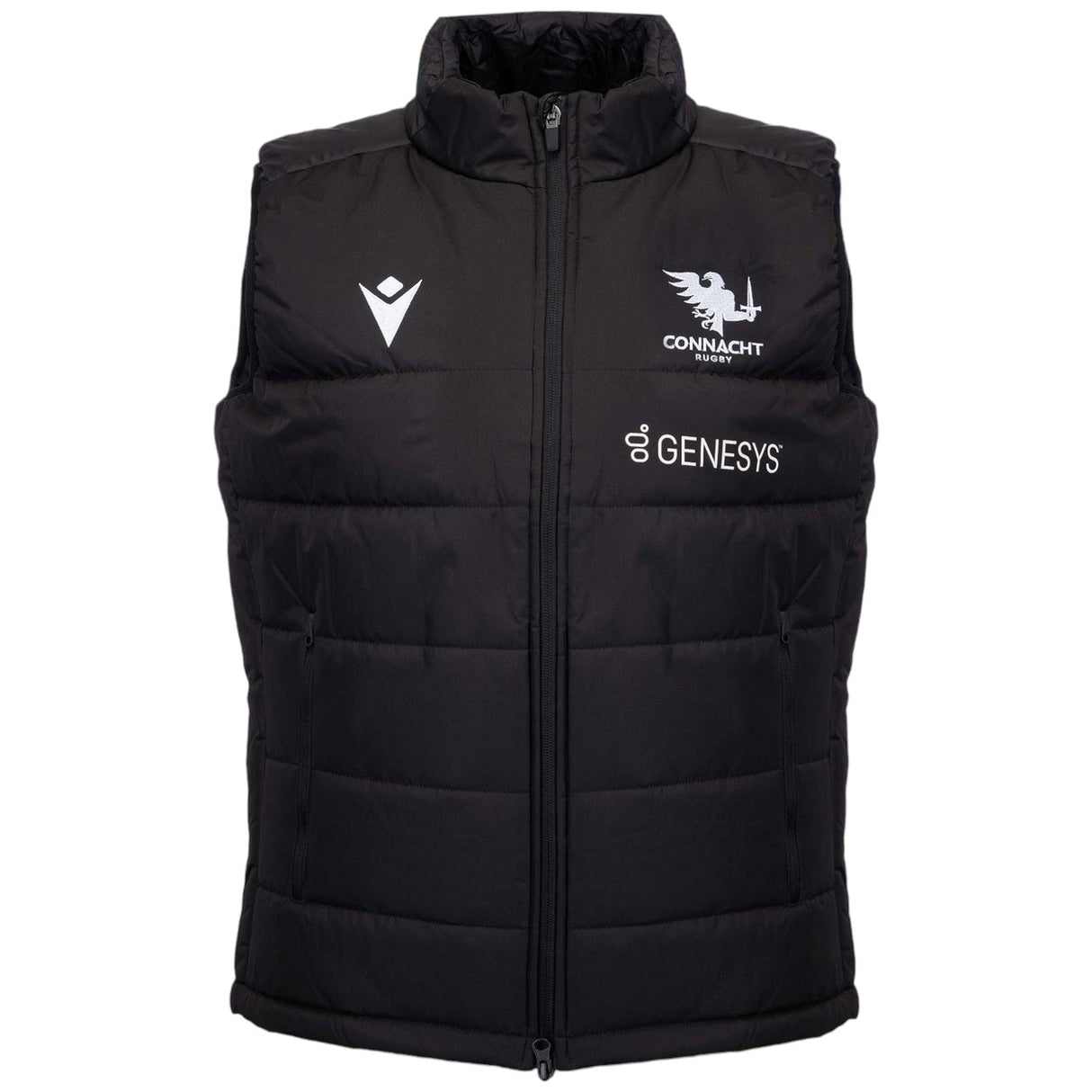 Macron Connacht 25 Omsk Padded Gilet Blk