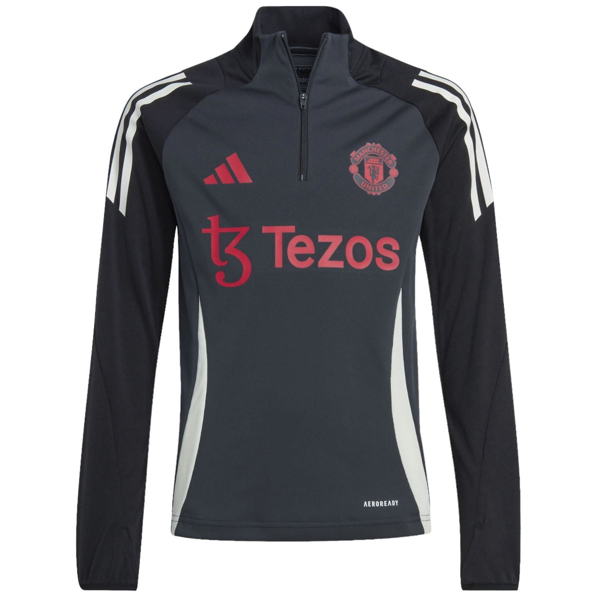 adidas Man Utd 24 Kids EU Train Top Grey