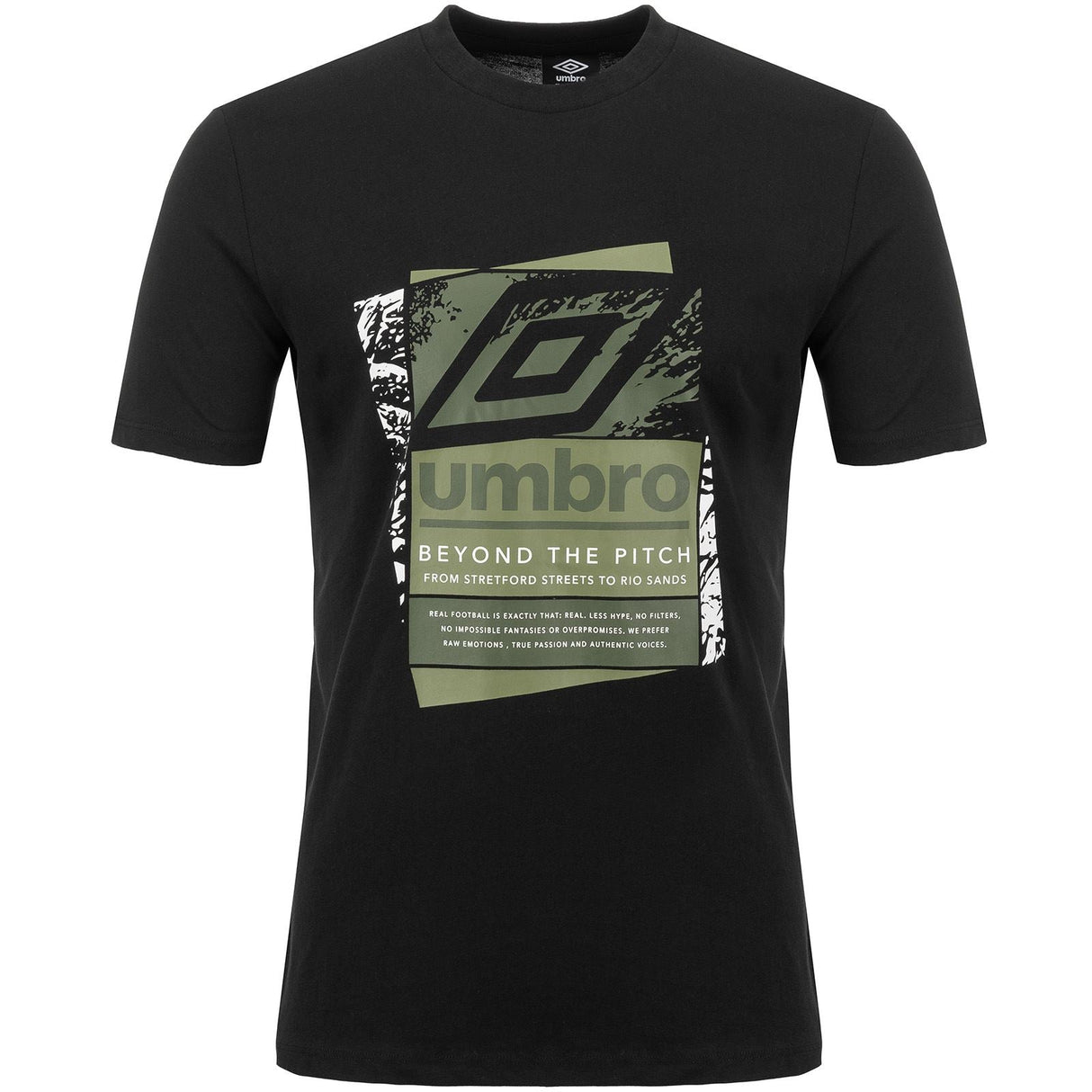 UMBRO LAYERED BOX LOGO GRAHIC TEE BLACK