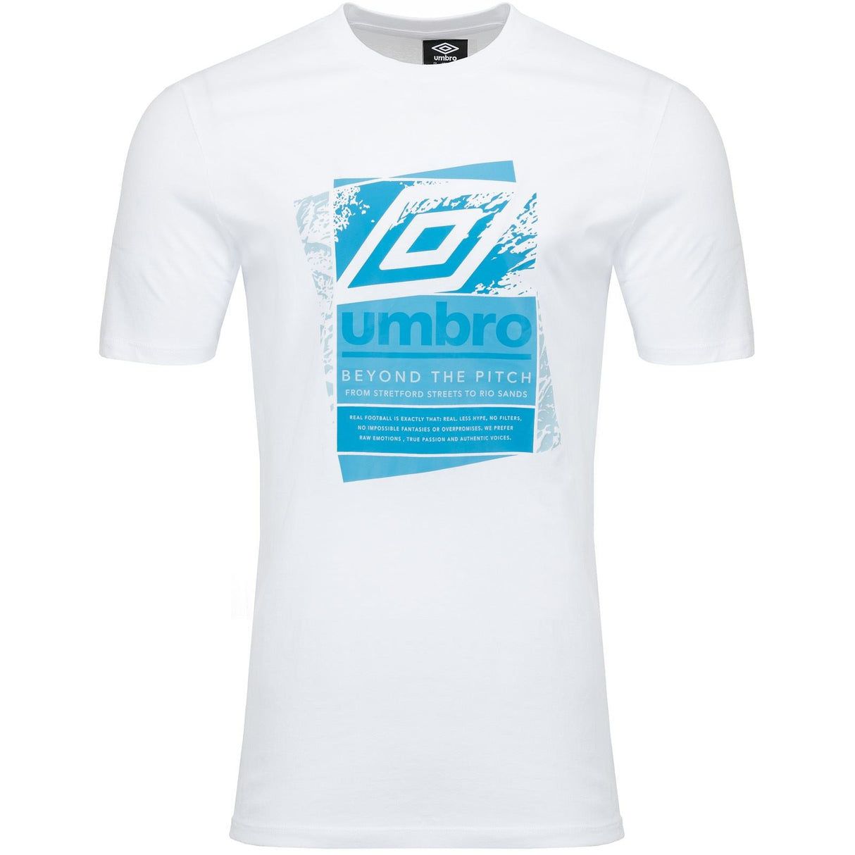 UMBRO LAYERED BOX LOGO GRAHIC TEE WHITE