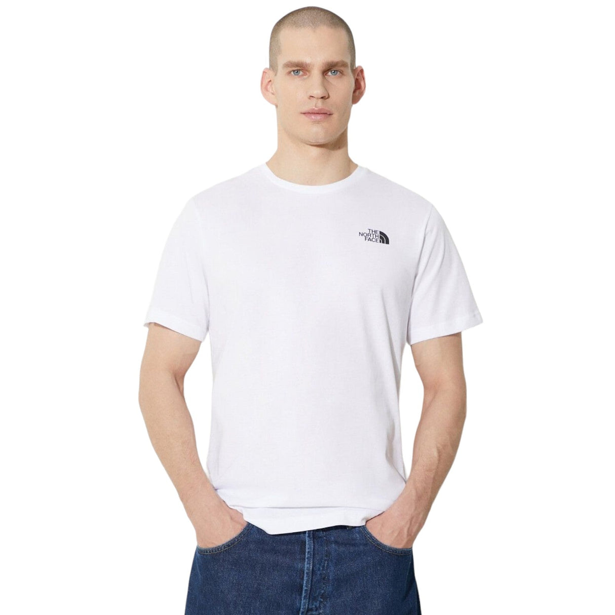 The Northface M S/S REDBOX TEE White