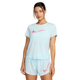 Nike One Swoosh HBR SS Womens Top Blue