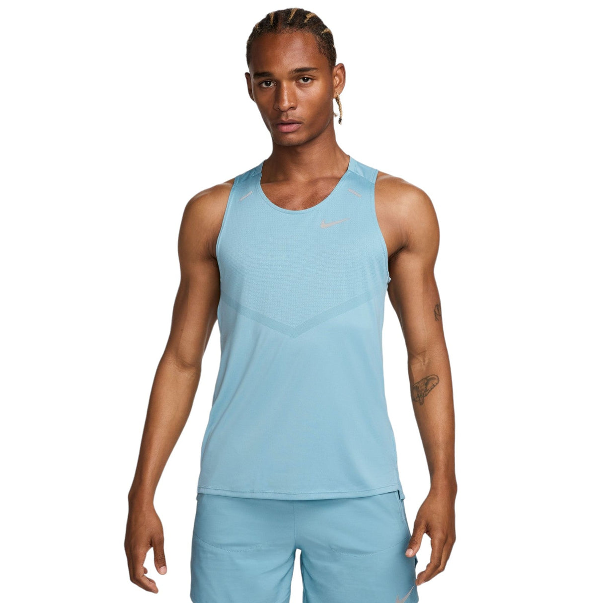 Nike Mens Dri-FIT Rise 365 TANK Blue