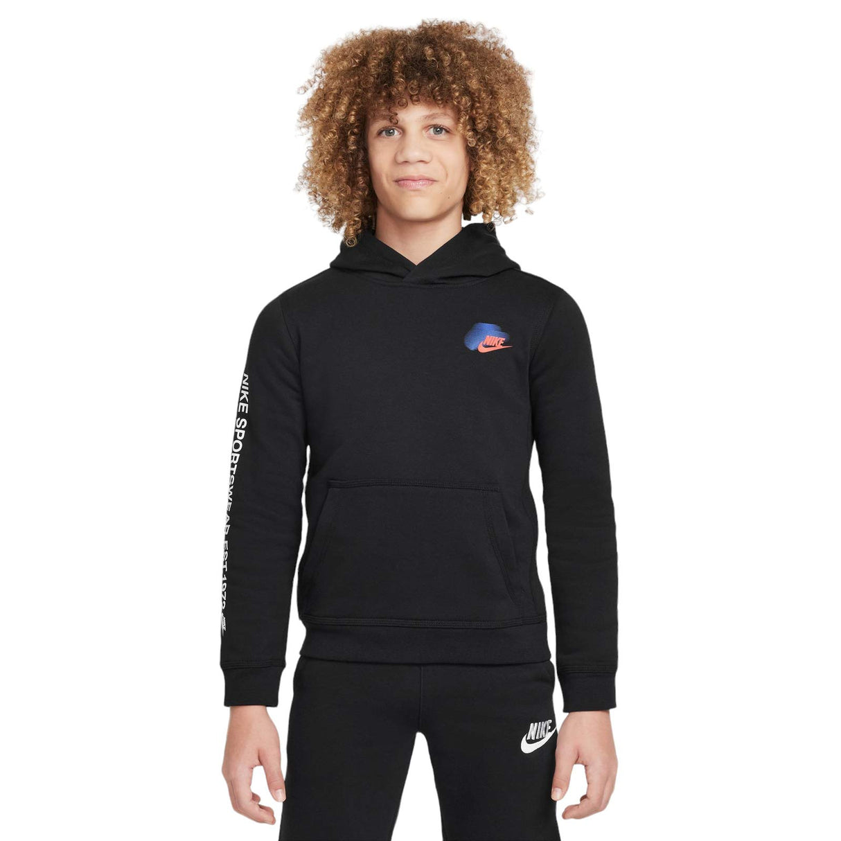 Nike Boys NSW SI FLC PO HOODIE BB2 Blk