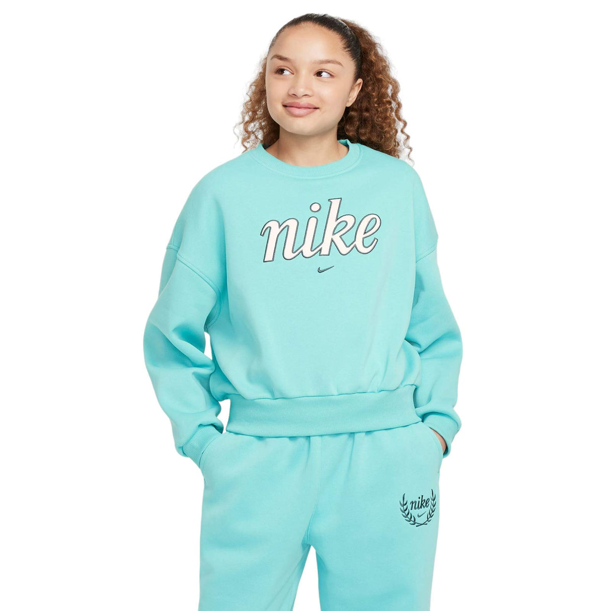 NIKE GIRLS CLUB FLC BXY CRW GX STAR Gree