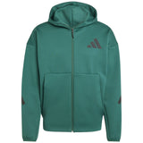 Adidas ZNE Mens FZ Hoodie Green