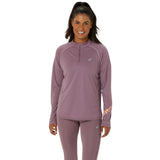 ASICS WMNS ICON LS 1/2 ZIP PINK