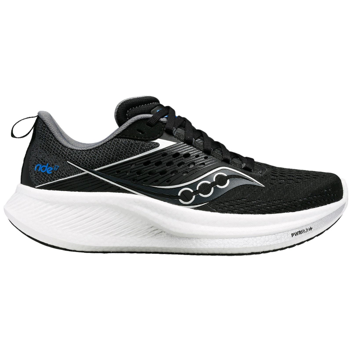 Saucony Mens Ride 17 Black